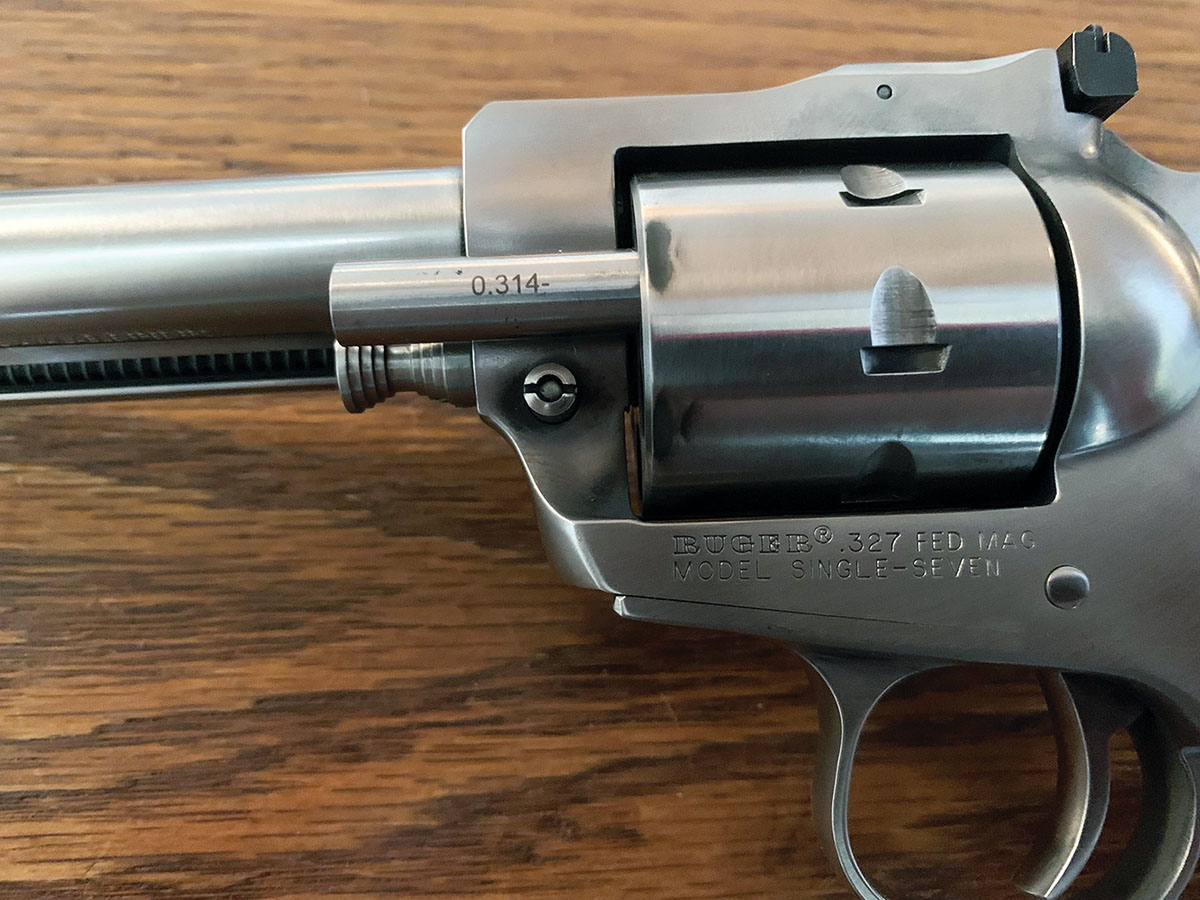 The stainless Single-Seven came from the factory with perfect cylinder throats.